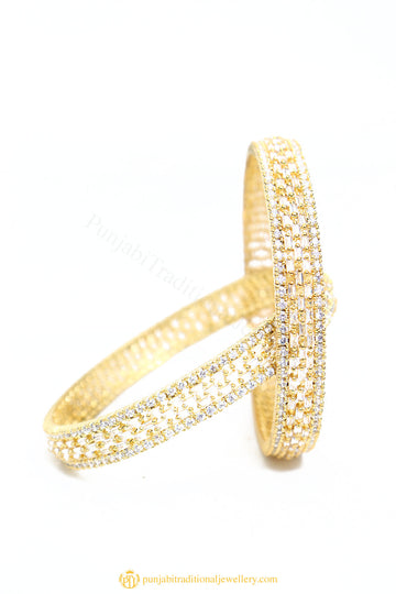Gold Finished Bangles by PTJ